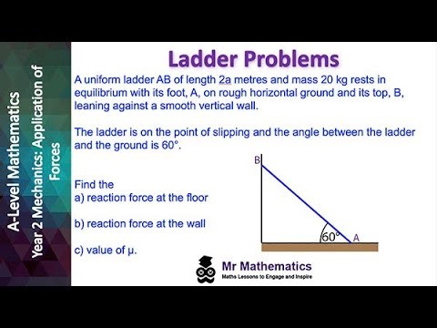 Forces with Ladders and Friction Part 2 | Mr Mathematics