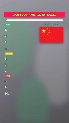 Guess the country FLAGS!