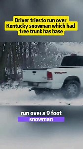 Driver Tries to Run Over Kentucky Snowman — But What Was Hidden at Its Base Changes Everything Check the comment for details. | Scare Prank 0.2