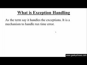 176. What is Exception Handling in Java Programming (Hindi)