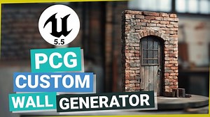 虚幻引擎5+ PCG + 几何脚本 - 墙体生成器教程！