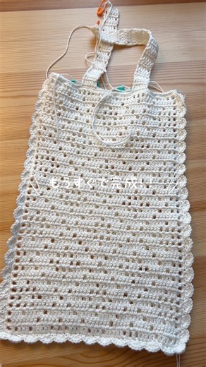 方眼編みバッグ、もうすぐで完成！？ #かぎ針編み #crochet