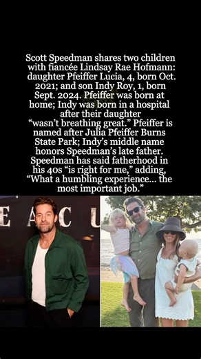 Scott Speedman’s 2 Kids: Daughter Pfeiffer and Son Indy #shorts #ScottSpeedman #LindsayRaeHofmann