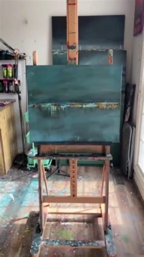 Always Walk Where You Like Your Steps | Blue Abstract Painting Reveal