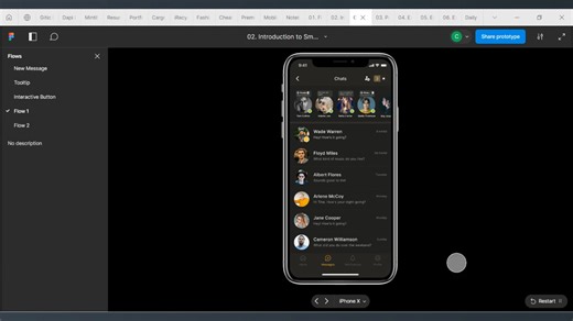 Message/Chat Conversation UI Design Screen