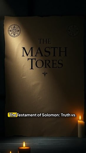 Did Solomon really command demons with a magic ring? The Testament of Solomon says yes—but the Bible says no. God’s temple was built by faith, not magic. Test everything with Scripture. ✝️ #BibleTruth #TestamentOfSolomon #ChristianTeaching