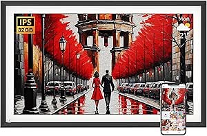 Digital Picture Frame 15.6-Inch Dual-WiFi Digital Photo Frame - IPS FHD Touch Screen with 32GB, Motion Sensor, Easy Setup Electronic Picture Frame, Share Videos and Photos Instantly by Email or APP