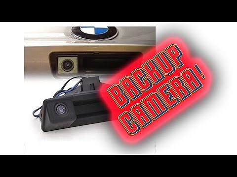 BMW E90/E92/E93 Backup Camera install in the stock trunk handle location!