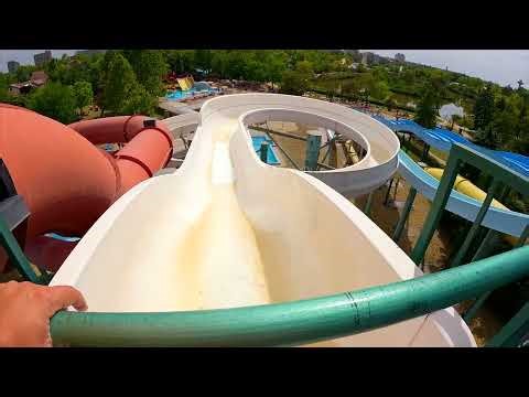Giant Water Slide at HungaroSpa Waterpark, Hungary