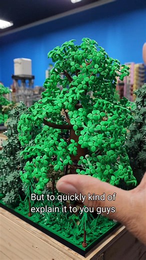 Quick guide for my large lego tree you can see the full video in my youtube city update video. Ill post a link in the comments. #lego #tree #hugetree #howto | Bevins Bricks