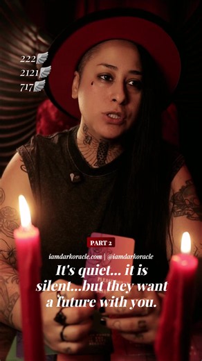 It's quiet and it's silent but...hope🪽 Part 2 222.2121.717. A FUTURE HOPE. For personal readings and my free soul connection quiz visit iamdarkoracle.com (link in bio) Beware of scammers! My only accounts are @iamdarkoracle #tarot #soulmate #intuitivereading #lovereading #relationshipreading
