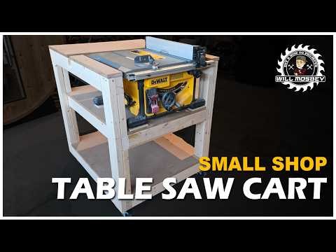 Small Shop Table Saw Cart (Dewalt 7485) | Step-by-step