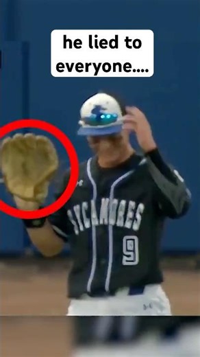 he pretended to catch it..
