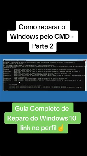 Como reparar o Windows 10 pelo CMD - Tutorial Completo