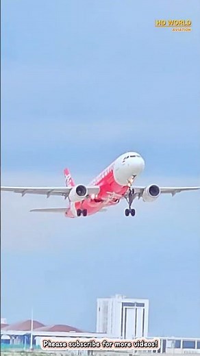 AirAsia Takeoff from a TINY Airport! ✈️, Cambodia (KTI) Power Display