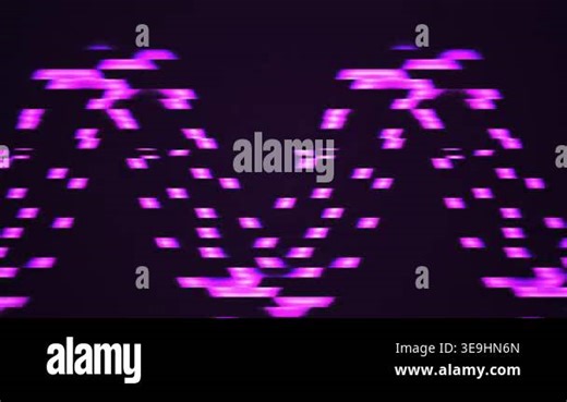 Purple wave pattern on black background Stock Video Footage - Alamy
