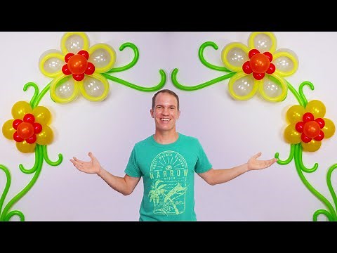 how to make a balloon flower - easy balloon flower