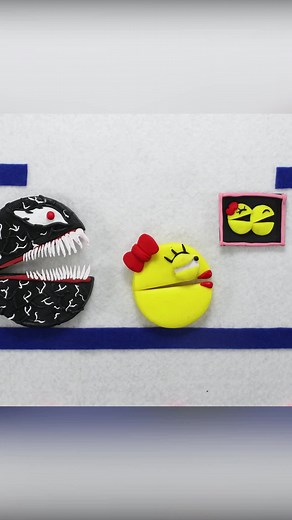 Pacman Great War P510 #pacman #stopmotion #funnypacman #pacmanstopmotion