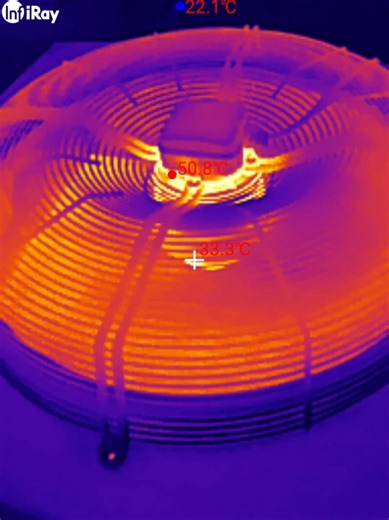 ‏thermal vision of fan motors #thermal #thermal camera short #