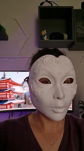 Working Geisha Mask - Horror and Fantasy Geisha Cosplay Mask - With Opening Mouth - Etsy