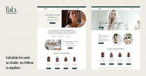 Fabskin - Webflow Ecommerce website template