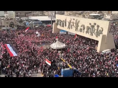 Demonstrations held in Baghdad as the U.S. and Israel wage war against Iran