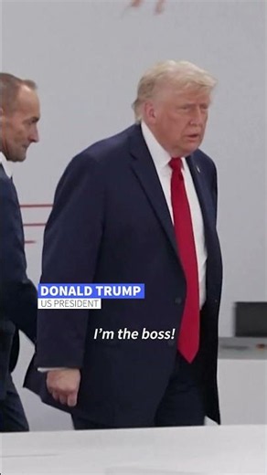 Trump says he’s the boss after arriving late to G7 session