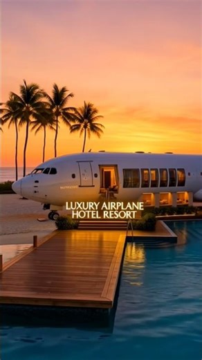 Old Airplane Turned Into Luxury Hotel ✈️🏨 | Amazing Transformation #viral #viralvideos #shots #like
