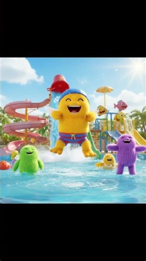 Pip playing with fish