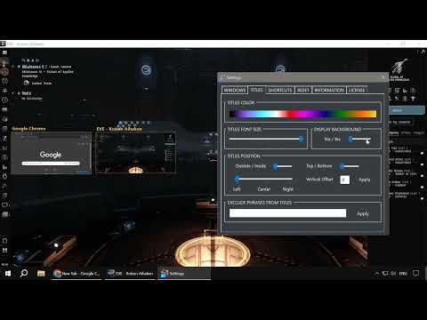 Window title settings