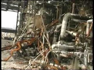 Tour of Bayer Plant after Explosion and Fire