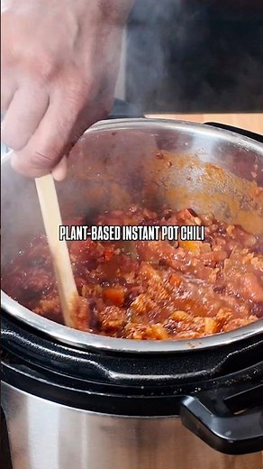 Plant-Based Instant Pot Chili ( Fast But Thick & Hearty ) #chiliseason #plantbasedjourney #chili