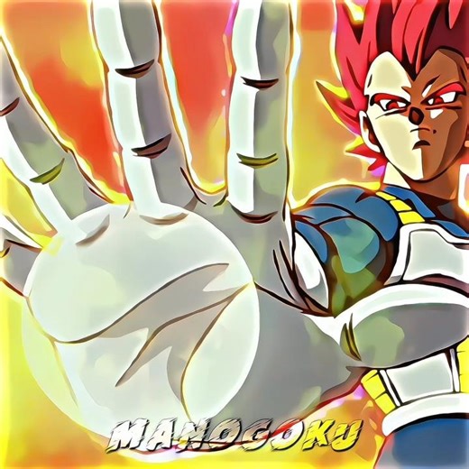 Vegeta transforms into ssj god!!!☠️