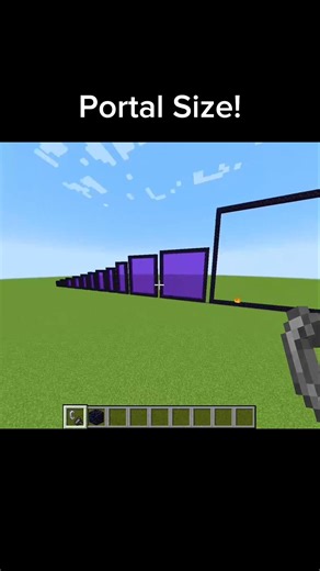 Portal Size Secret 😳 | Biggest Portal in Minecraft #minecraft