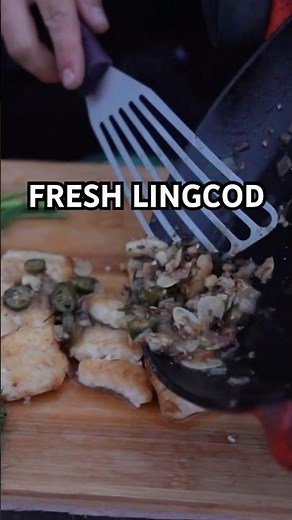 How To Cook Lingcod On The Beach #fish #camping #howto