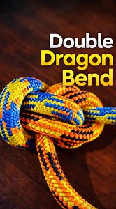 How the double dragon bend works for connecting two ropes