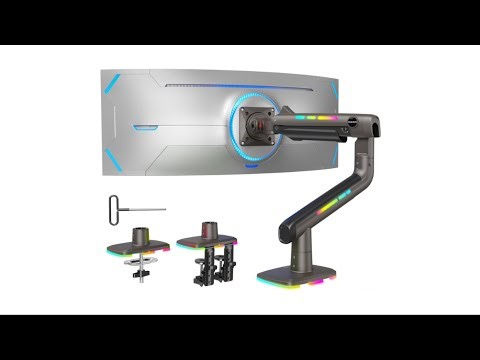 Review: HUANUO RGB Monitor Arm – Fully Adjustable Desk Mount for Ultrawide Screens up to 49”
