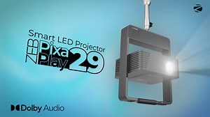 1.8K views · 46 reactions | Movie nights just got a serious upgrade!  Kick back, relax, and enjoy a whopping 508cm screen with the ZEB-Pixaplay 29 projector. With 6500 lumens, 1080p FHD, and Dolby Audio, it's like having your own mini cinema at home.  shop now: https://www.amazon.in/ZEBRONICS-PIXAPLAY-Projector-Bluetooth-Miracast/dp/B0CL6K928G?ref_=ast_sto_dp&th=1 #zebronics #alwaysahead #PixaPlay29 #projector #dolbyaudio #abhomekobanaohometheatre | Zebronics | Facebook