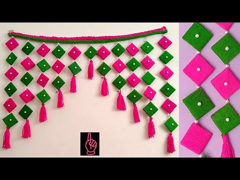 WALL HANGING | JHALAR KI DESIGN | GATE DECOR | JHUMAR BANANE KA | TORAN KAISE | NEW IDEA |EASY CRAFT