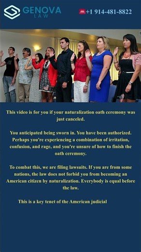 USCIS Canceled Your Naturalization Oath? 🚨#ImmigrationLaw #USCIS #Naturalization #OathCeremony
