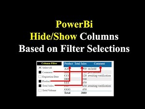 PowerBi: Show/Hide Columns Based on Filter/Slicer Selection