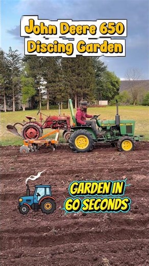 John Deere Discing Garden ( Commentary ) #johndeere #tractorvideo