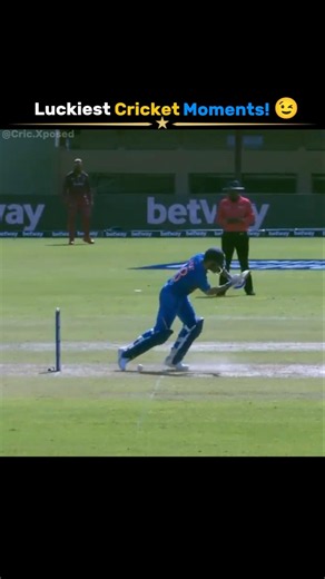Luckiest Moments in Cricket History 🤯 Part 3! #ipl #cricket #viral #cricketshorts