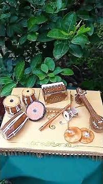 How to make musical instruments from paper clay | watch full video on my channel and subscribe 😊