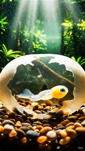 Fish Hatching from Egg | Magical Underwater Life Cycle | #WildJunglePro #shorts #fishlife #kids #kid