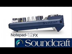 Mezcladora Digital Soundcraft NotePad12fx - Con USB Para Grabar