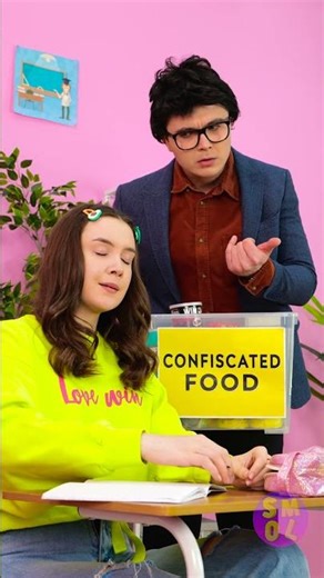 Sneaky Snack Hacks: How to Smuggle Food to School! 🍕🤫 #shorts