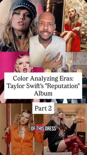 Domo | The Glow-Up Curator™ on Instagram: "The color analysis & psychology behind famous album artwork color palettes: Taylor Swift’s “Reputation” 🐍 - PART 2 #fyp #coloranalysis #colorpsychology #taylorswift #videoessay"