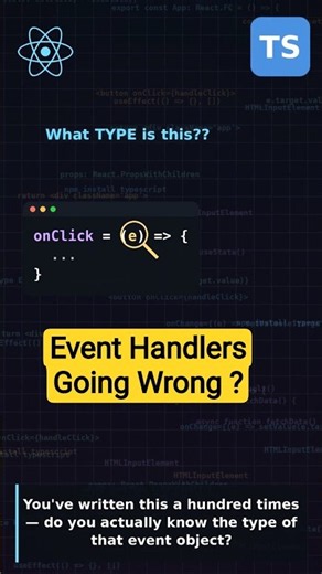You've Been Typing Event Handlers Wrong 😳 #codepoint #javascript