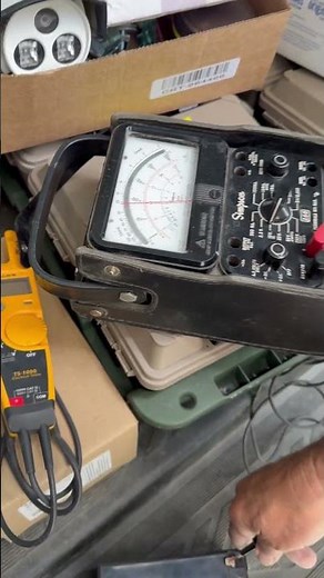 Check out this old school multimeter! Simpson 260 still kicking it in 2025! #electrician #electric
